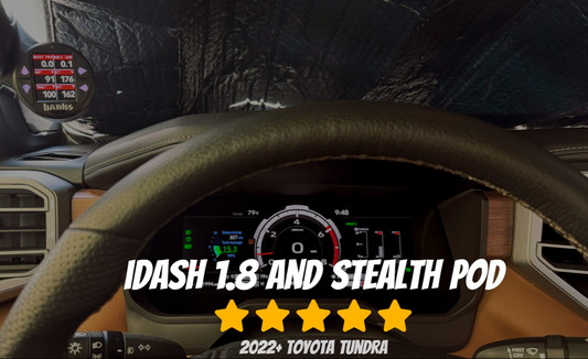 Elevate Your Driving Experience: Banks Power iDash 1.8 Super Gauge and Stealth Pod Mount in the 2022+ Toyota Tundra