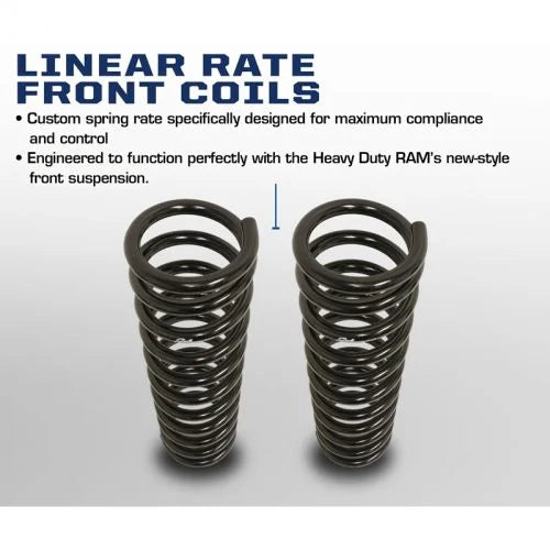 Carli 2.5" Lift Leveling Linear Rate Front Coil Springs (2013-2024 Ram 6.7 Cummins)