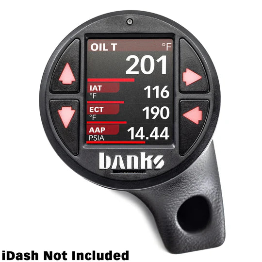 Banks Power iDash Stealth Pod Mount (2018-2023 Wrangler JL / 2020-2023 Gladiator)