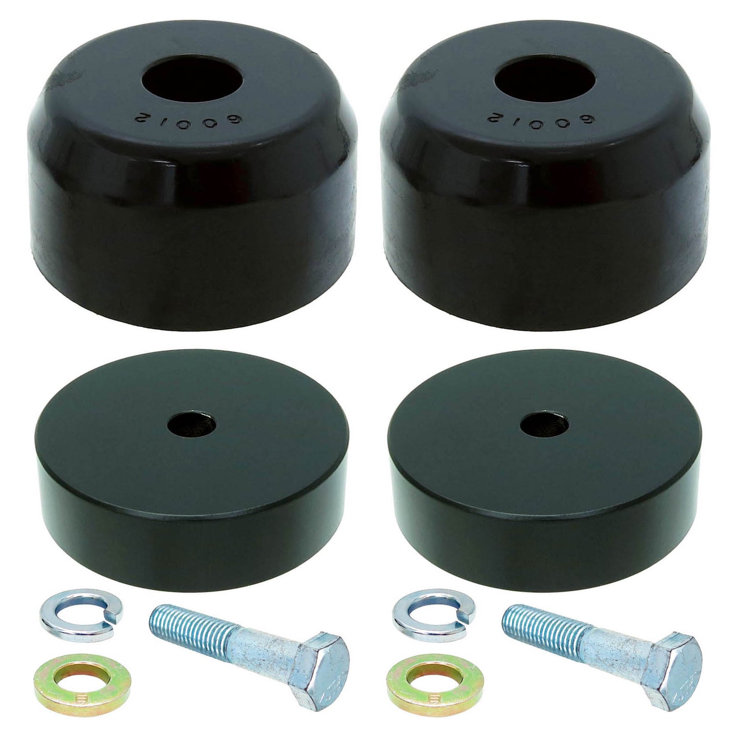 RockJock 3" JK Front Bump Stop Kit (2007-2018 Wrangler)