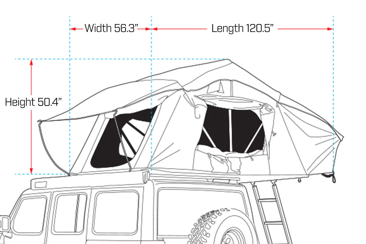 IRONMAN 4x4 CROSS 1200 Rooftop Tent