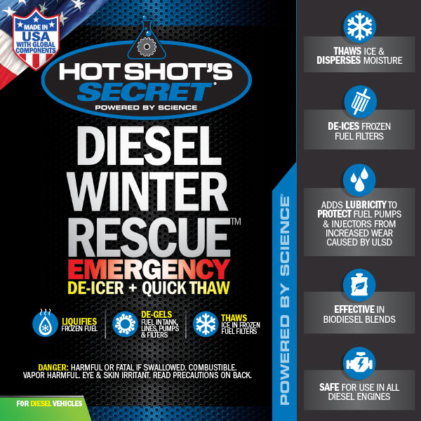 Hot Shot's Secret Diesel Winter Rescue Emergency Fuel Additive