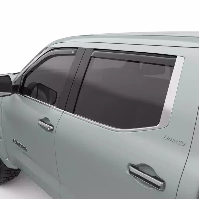 EGR Matte Black Slimline In-Channel Window Visors (2022-2024 Tundra)