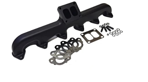 Steed Speed T4 Flange 24V Cummins Angled Flange Exhaust Manifold (2003-2018 Dodge 5.9/6.7 Diesel)