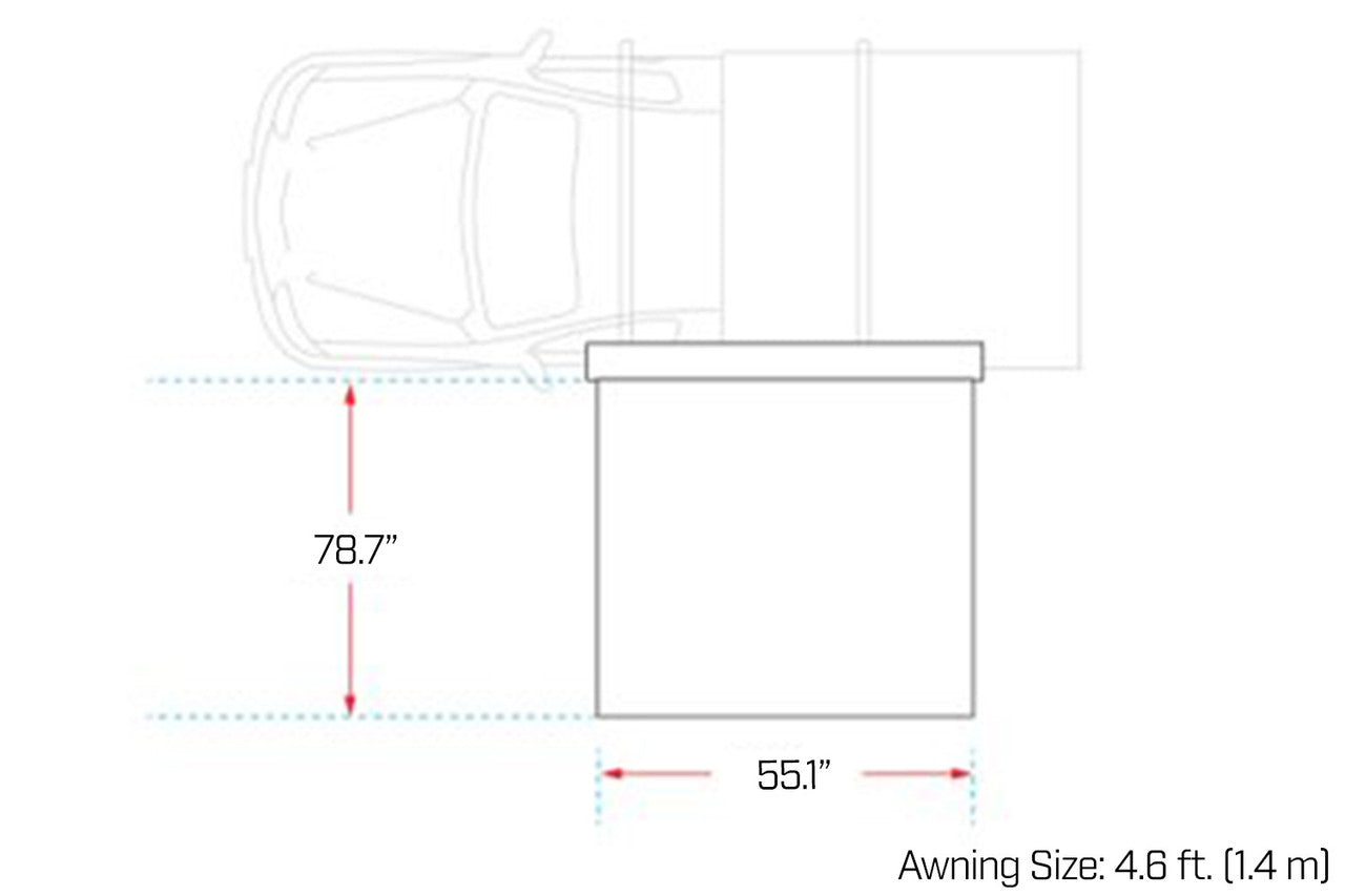 IRONMAN 4X4 Deltawing 90* Awning