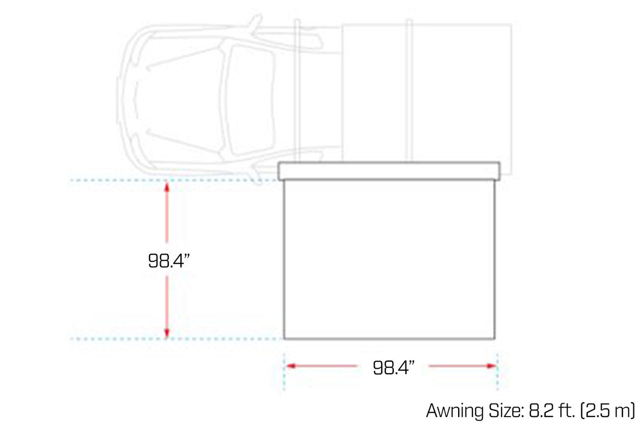 IRONMAN 4X4 Deltawing 90* Awning