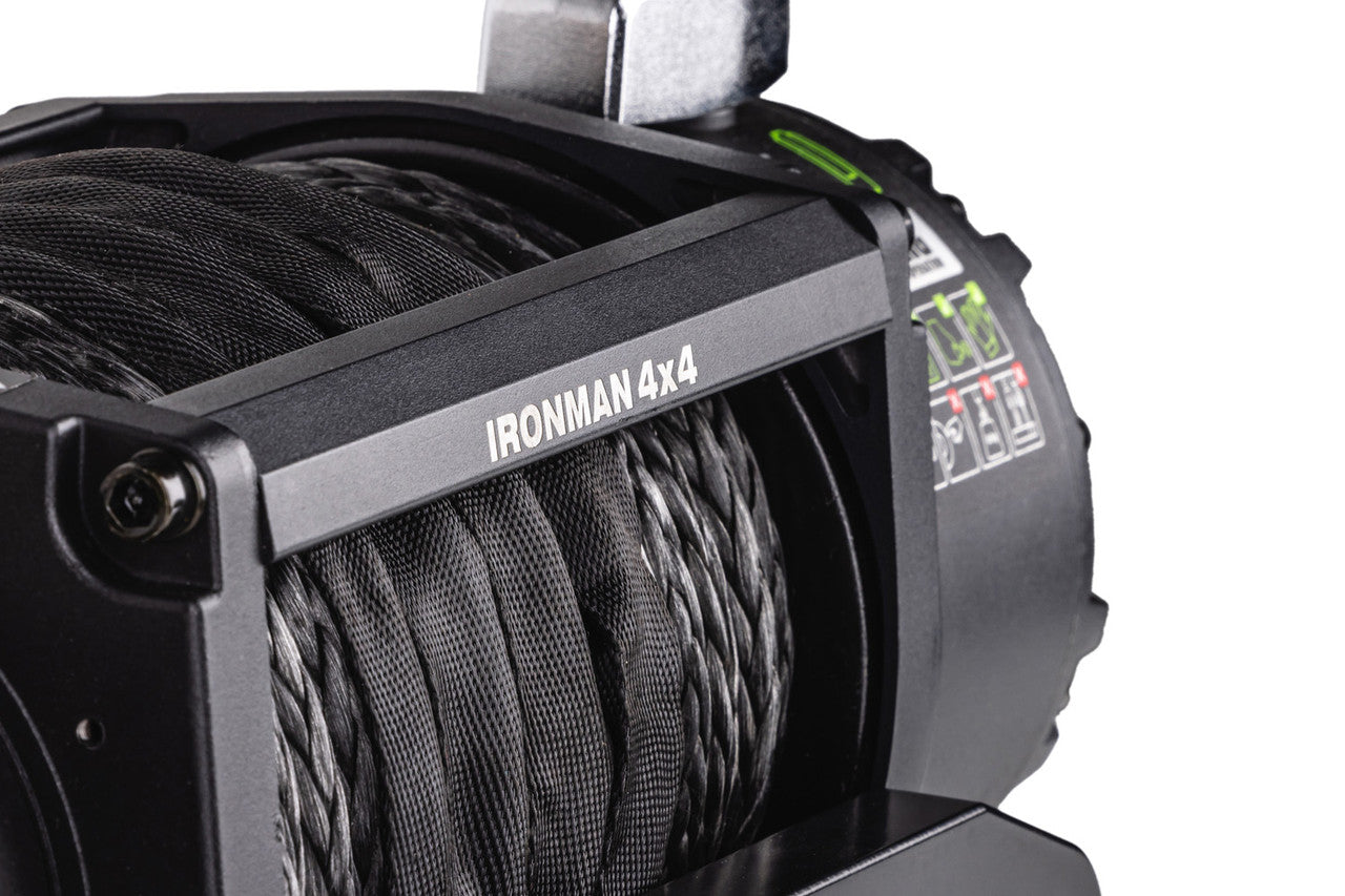 IRONMAN 4x4 Frontier 9,500lb Winch w/Synthetic Rope