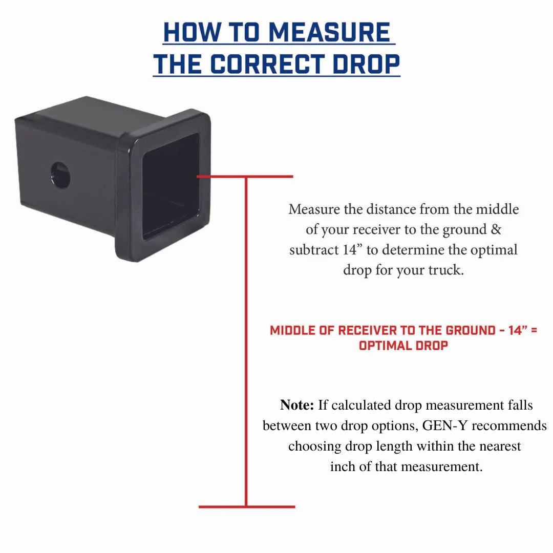 GEN-Y HITCH Phantom-X Drop Hitch (2" Shank) 7000lbs