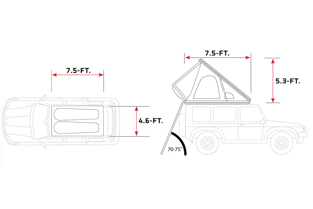 IRONMAN 4x4 SWIFT 1400 Hard Shell Rooftop Tent