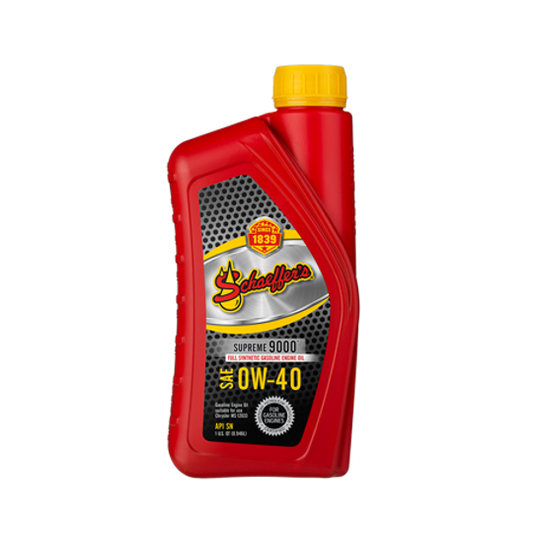 Schaeffer's Supreme 9000 Synthetic Engine Oil (0W-40)