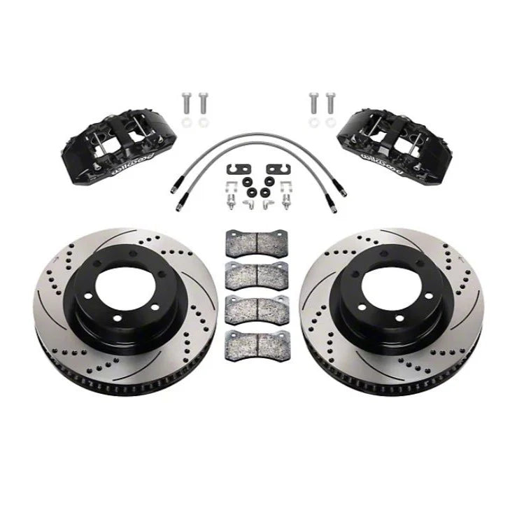 Wilwood Front Big Brake Kit (Black Calipers/Drilled & Slotted Rotors)(2022-2024 Tundra)