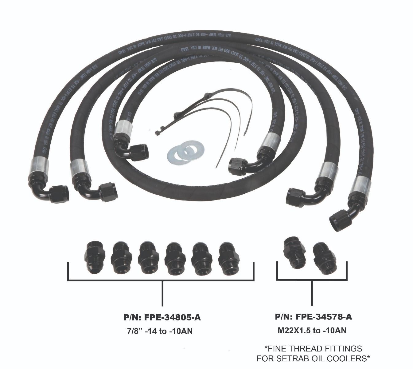 Fleece Allison Transmission Cooler Lines (2006-2010 GM HD)