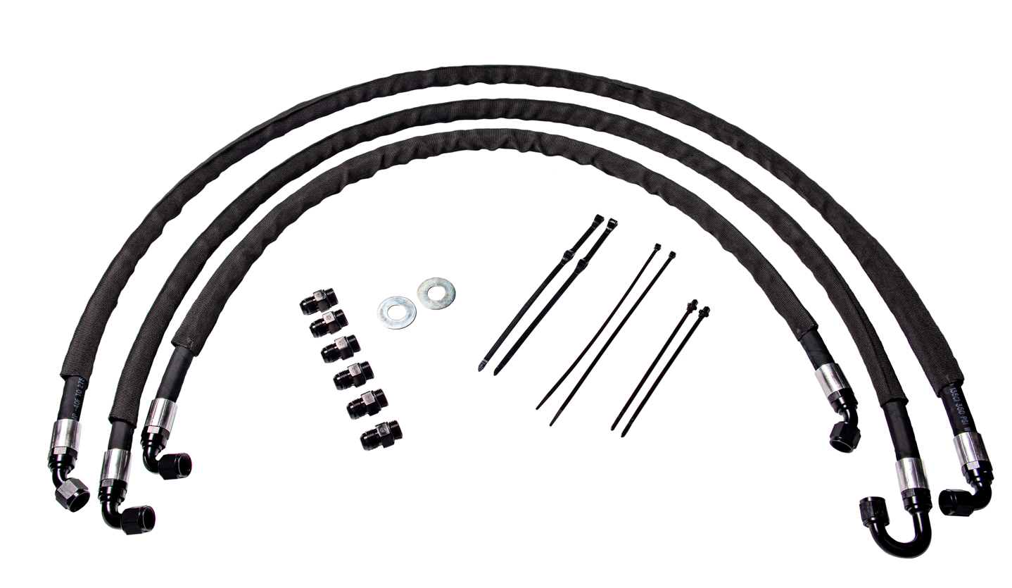 Fleece LML Duramax Transmission Cooler Line Set (2011-2016 GM HD ...