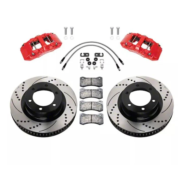 Wilwood Front Big Brake Kit (Red Calipers/Drilled & Slotted Rotors)(2022-2024 Tundra)