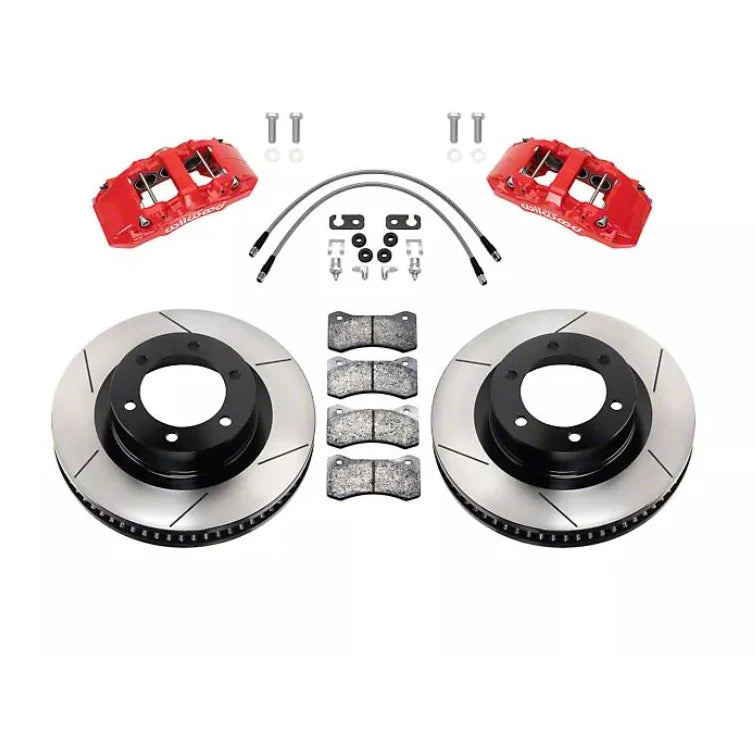 Wilwood Front Big Brake Kit (Red Calipers/Slotted Rotors)(2022-2024 Tundra)